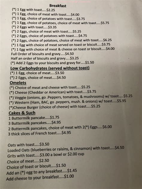 Online Menu of Gathering Place Restaurant, Newtonsville, Ohio, 45122 ...