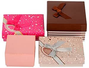 Buy THE ETHNIC WEARS Paper Jewelry Box - Set of 4 (JBC-0013) at Amazon.in