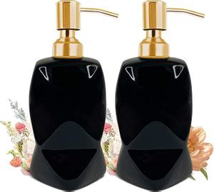 Indulge Homes Ceramic Soap Dispenser | Rust-Proof Metallic Pump | Bath ...