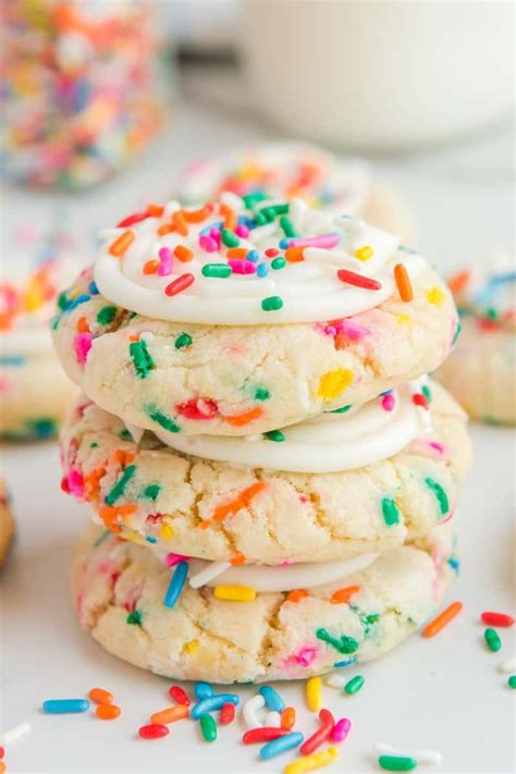 Crumbl Birthday Cake Cookies | Recipe Cart | Recipe Cart