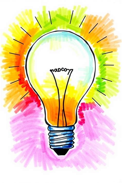 Creativity Light Bulb Drawing 的图像结果