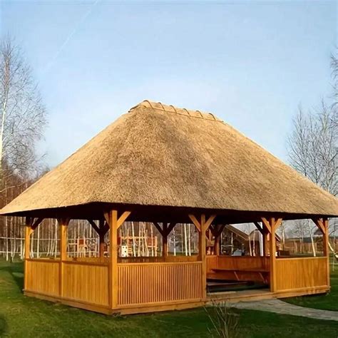 Rollo de material sintético para techos de paja, compuesto de plástico ...