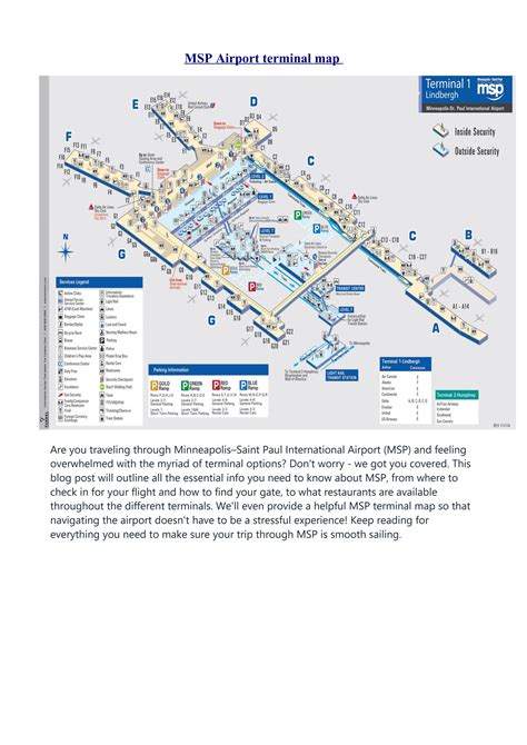 Msp Airport Route Map – Msp Terminal 1 Route Map – ICFW