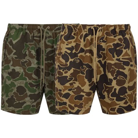 Drake Waterfowl Old School Camo Dock Shorts