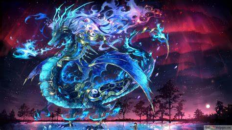 Fantasy Dragon Anime 4K wallpaper download