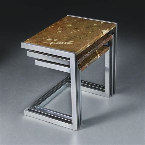 An Unusual Nest of Fossil Top Tables | BADA