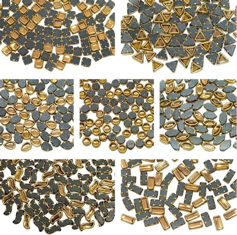 Unikart Colourful Kundan Beads Square Shape 4X4Mm For Art&Craft Full ...