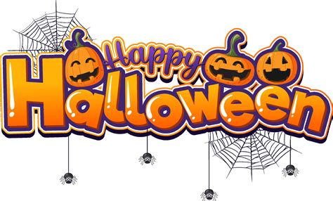 Happy Halloween Font Logo 11279774 Vector Art at Vecteezy