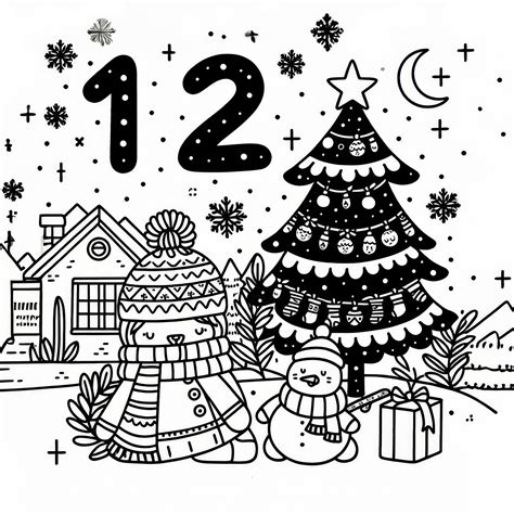 12 Dias De Navidad Para Colorear
