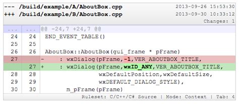 Diff Output Format File 的图像结果
