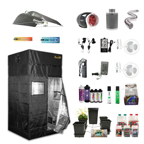 Top HID Hydroponic 4 Plants Complete Indoor Grow Tent Kits Supplies ...