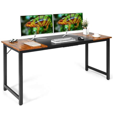 Buy 63 in. W Large Computer Desk Writing Workstation Conference Table ...