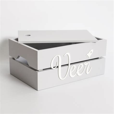 Personalized Name Box - Grey – The Tiny Trove