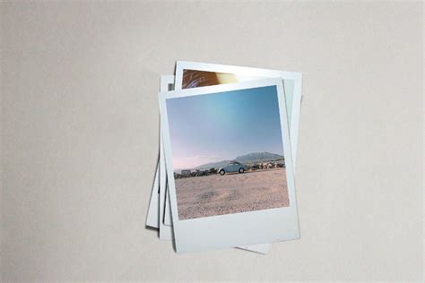Editable Polaroid Mockup PSD on Sale
