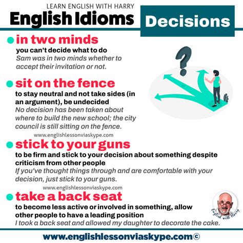 10 English Idioms about Decisions | Study English advanced level