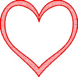 Heart Outline Glitter - DesiComments.com