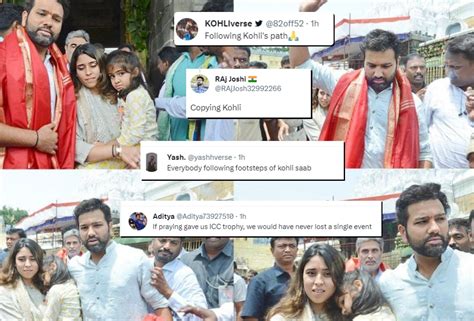 "Everybody following footsteps of Kohli" - Fans react as Rohit Sharma ...