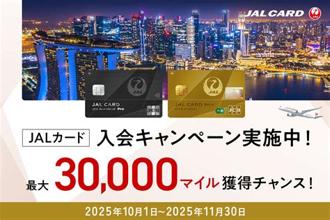 最大30,000マイル獲得チャンス！Web限定JALカード入会キャンペーンでおトクに入会！ | MONEY ZONE[マネーゾーン]