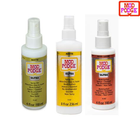 Plaid Mod Podge Ultra Gloss Spray Water-Based Sealer Glue Finish 4oz ...