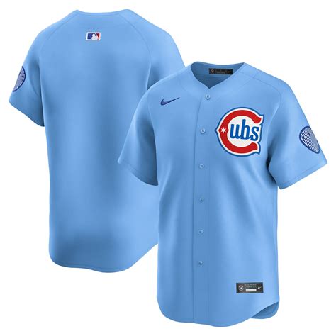 Chicago Cubs Nike Men's Baby Blue 2nd Alternate Limited Jersey – Clark ...