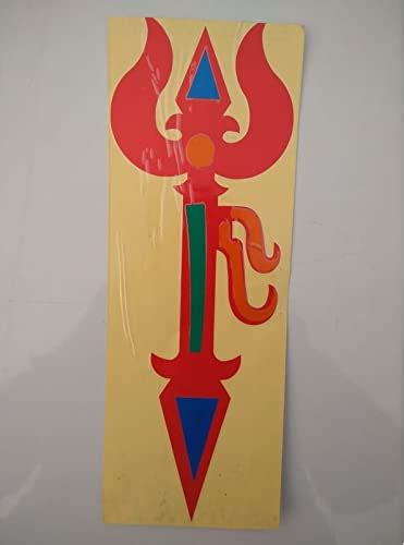 AUTONEST Car Trishul Sticker Radium reflactive Colour (Red,Blue and ...