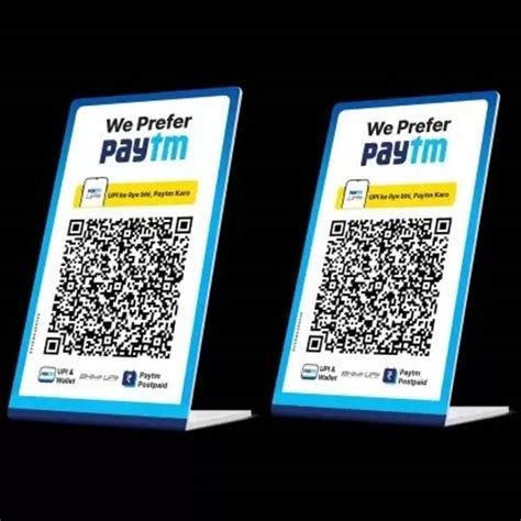 Ganesh 2 Compartments Acrylic QR Code Display Stand L Shape Portrait ...