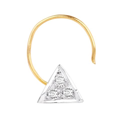 3 Diamond Trio Nose Pin For Women - IJNP002