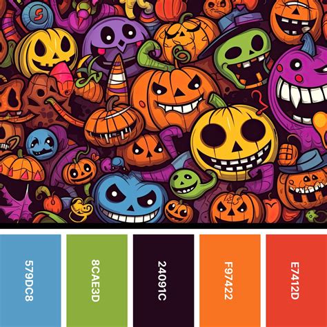 32 Halloween Color Palettes for Spooky Designs | Color Meanings