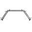 Hart & Harlow Pandora 13/16-in double 38-in to 72-in Black Steel Bay ...