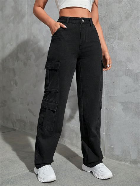 Jessica Black High Waist Cargo Pants – LA CHIC PICK