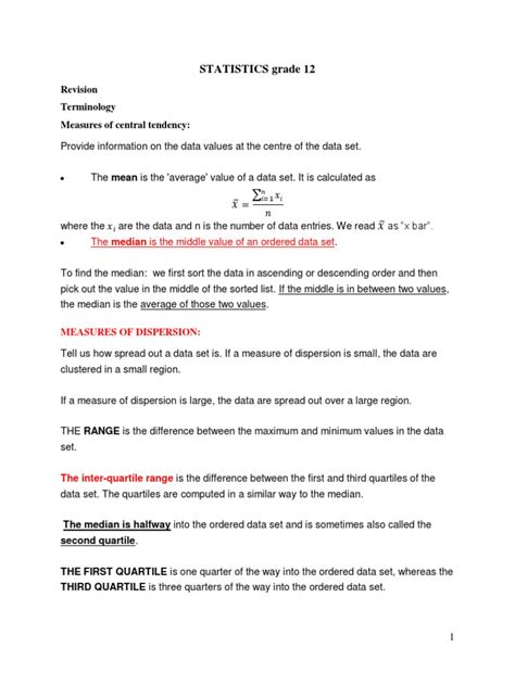 Statistics Lessons for Grade 12 的图像结果