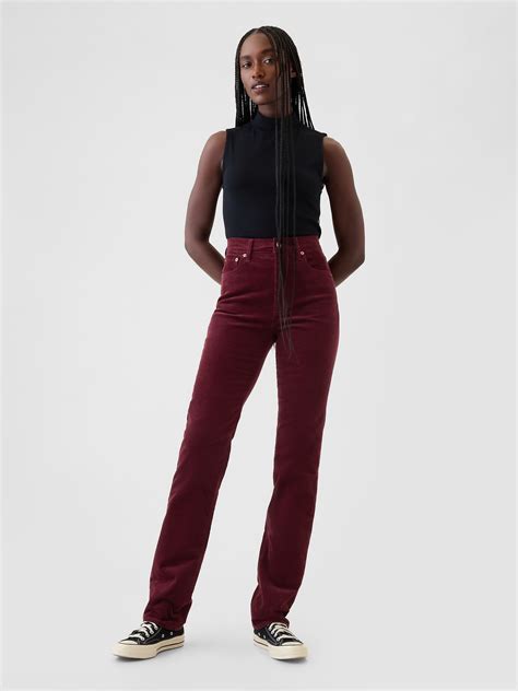 High Rise Corduroy '90s Straight Pants | Gap