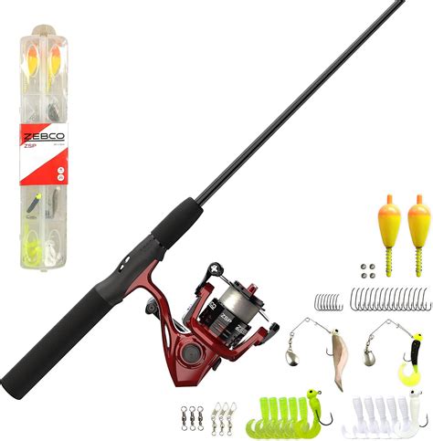 Amazon.com : Zebco 202 Spinning Reel & Fishing Rod Combo, 6-Ft 2-Piece ...