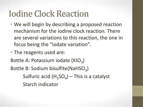 Lab Report Iodine Clock Reaction at Jeff Updike blog