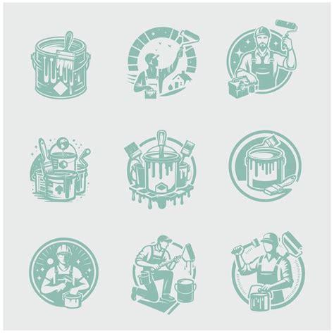 Paint bucket logo illustrations | Premium AI-generated vector