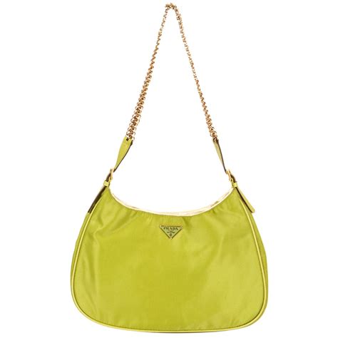PRADA lime green nylon MINI Shoulder Bag at 1stDibs | lime green prada ...
