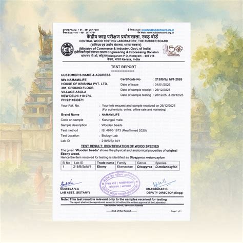 Karungali Mala 108 Beads (Govt. Lab Certified) – Namami Life