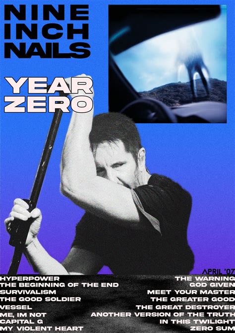Made a year zero album poster on photoshop : r/nin