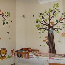 Tree Wall Stickers Nursery by Jungle Nursery Tree Animals Birds Owl Vinyl Wall Tree Wall Stickers Nursery