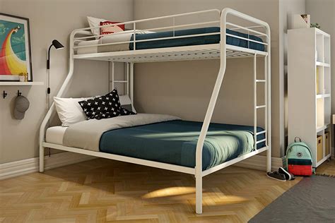 DHP White 6" Twin Signature Sleep Memoir 8" Full Memory Foam Bunk Bed ...