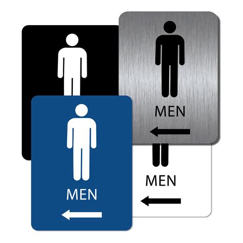 Men Bathroom Sign