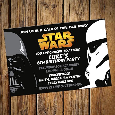 Star Wars Printable Invitations
