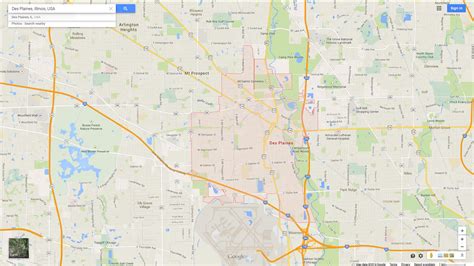 Des Plaines, Illinois Map