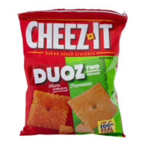 Cheez-It Sharp Cheddar & Parmesan Duoz Baked Snack Crackers (1 each ...