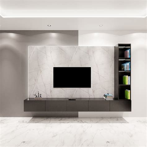 Wall Mounted Side & Base Storage TV Unit - Home One Interior & Furniture
