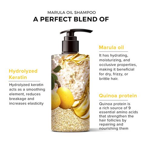 Marula Oil Shampoo 250 ml | Hydrating & Strengthening Hair Care | De ...