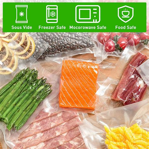 200/100 X Vacuum Sealer Bags Precut Food Storage Saver Heat Seal ...