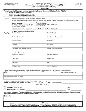 Fillable Online dads state tx Texas Department of Aging and Disability ...