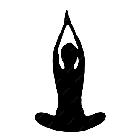 Premium Vector | Vector silhouettes of yoga poses on a white background vector illustration