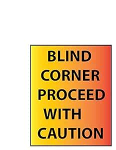 VVWV Blind Corner Sign Sticker for Public Private Hospital Clinic ...